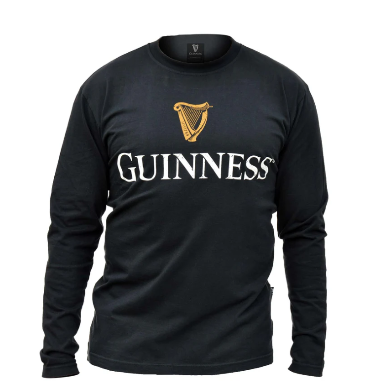 Guinness Long Sleeve Black Trademark label