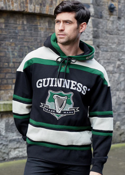 Guinness Sweatshirt Green Hockey Style Hooded