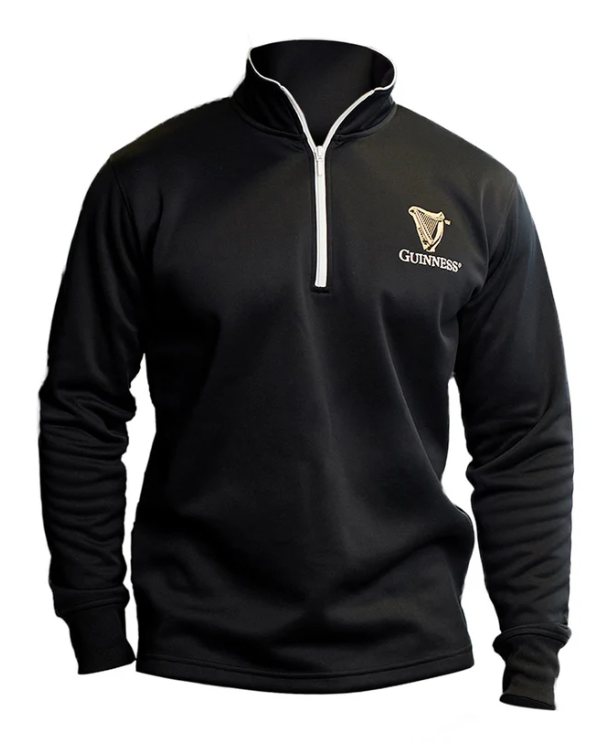 Guinness Sweater Harp Half Zip