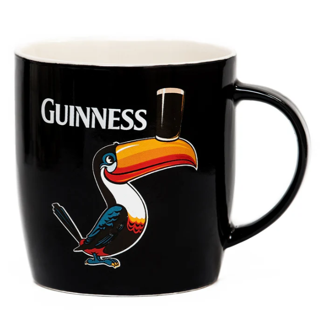 Guinness Mug Black with Standing Toucan