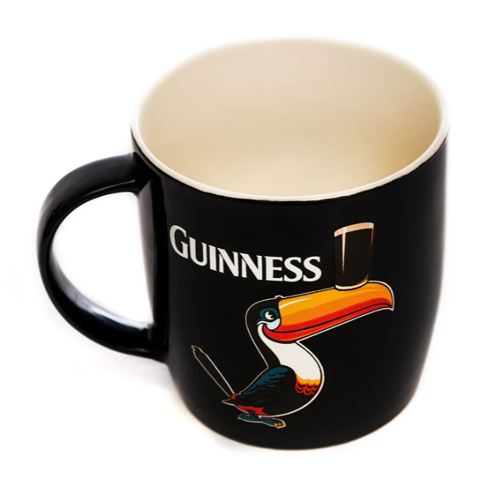 Guinness Mug Black with Standing Toucan