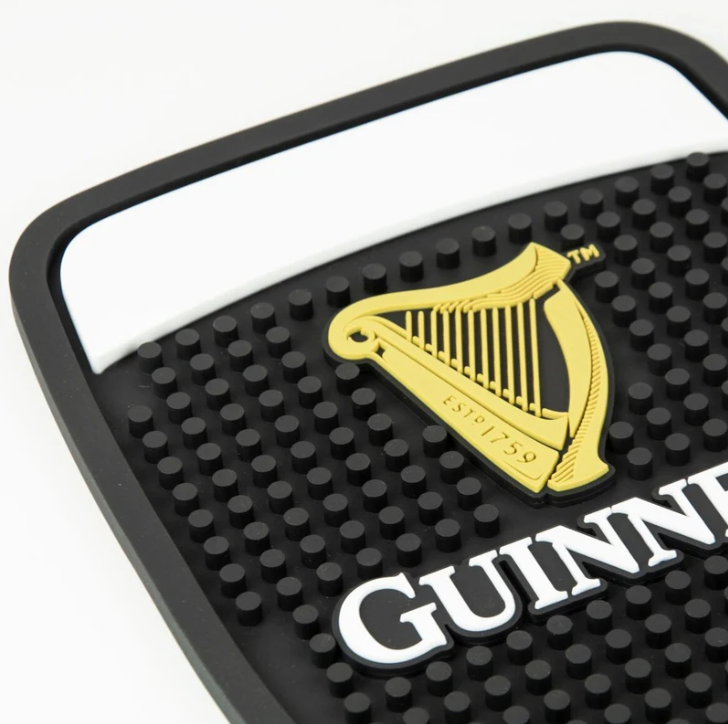 Guinness Bar Mat PVC Pint shape