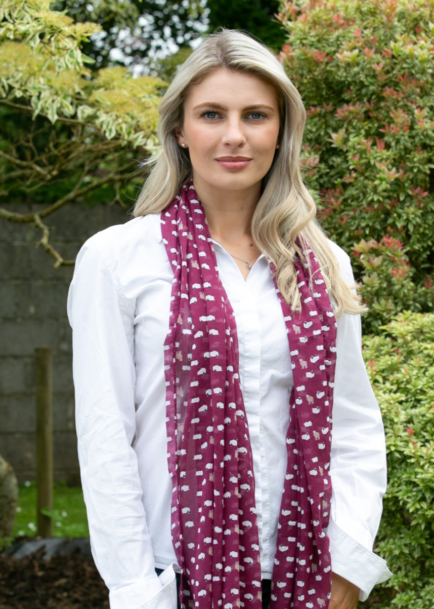 Erin Knitwear Mini Sheep & Dog Scarf