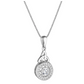 Cluster Cz Trinity Knot Necklace