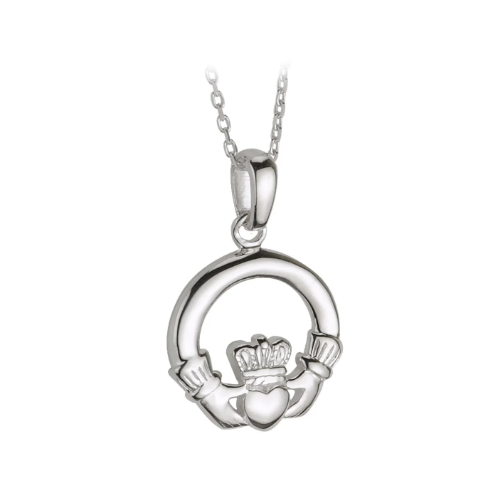 Solvar Silver Claddagh Pendant