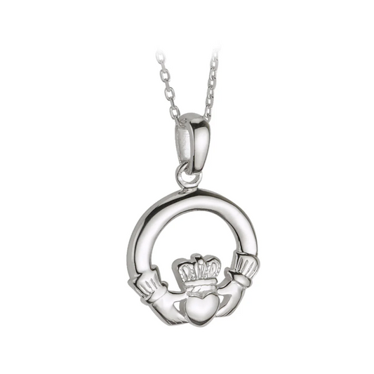 Solvar Silver Claddagh Pendant