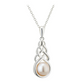 Freshwater Pearl Celtic Knot Necklace