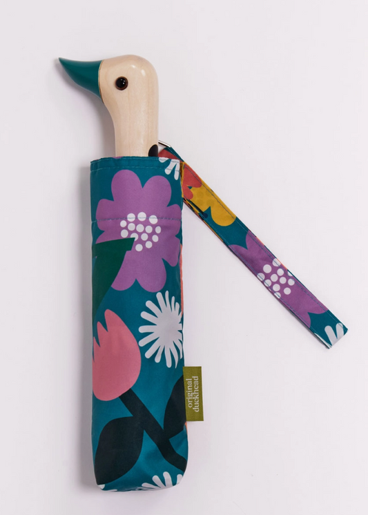 Original Duckhead Umbrella - Bloom Blue Flower Print