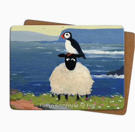 Table Mat - Puffin Compares To Ewe