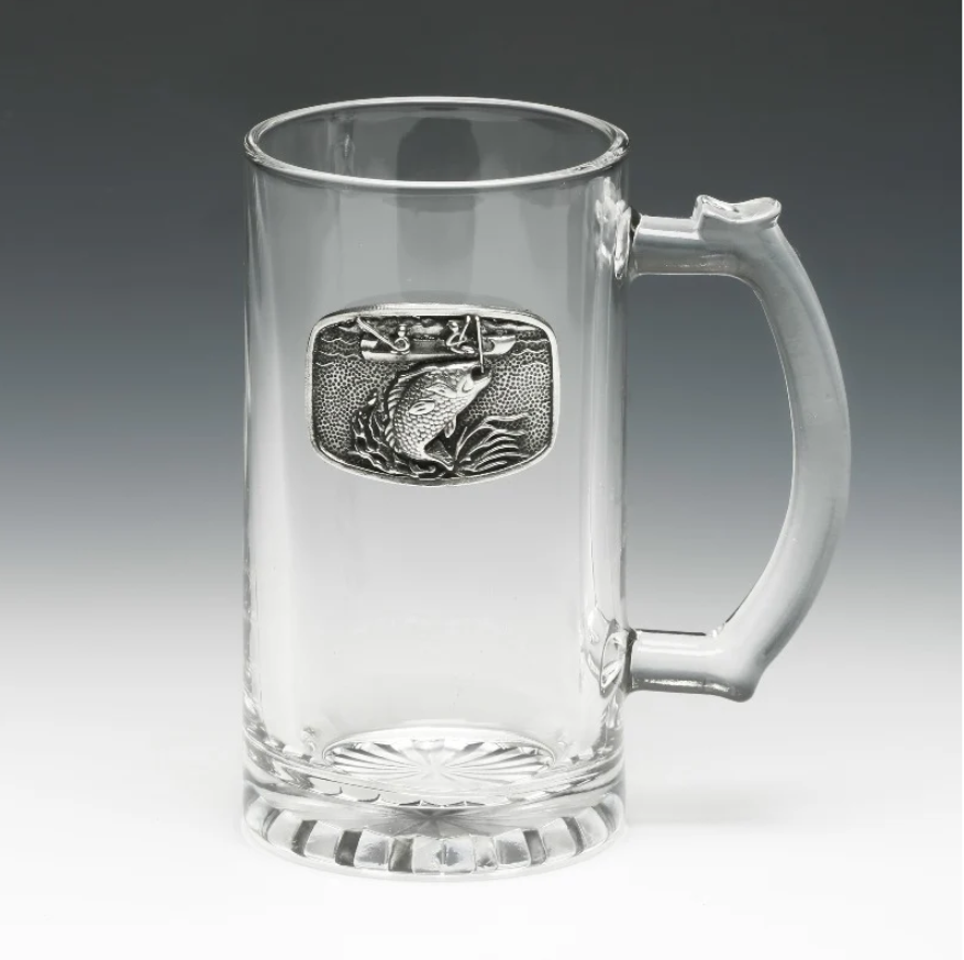 Pewter Glass Beer Tankard in presentation box