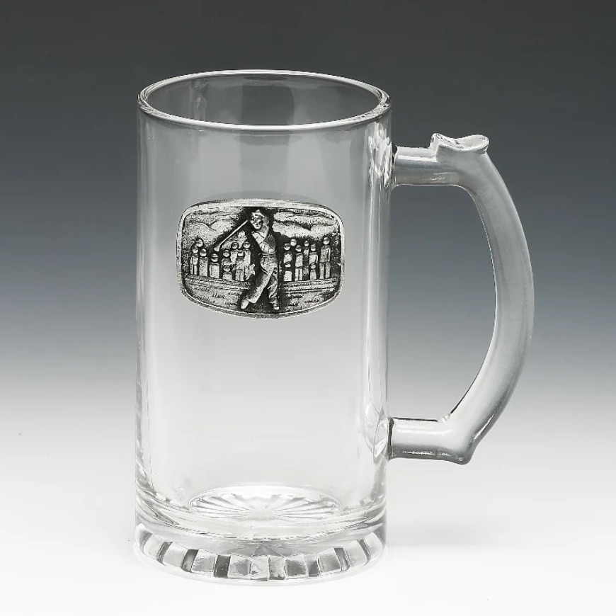 Pewter Glass Beer Tankard in presentation box