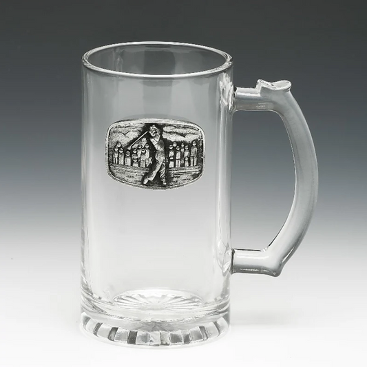 Pewter Glass Beer Tankard in presentation box