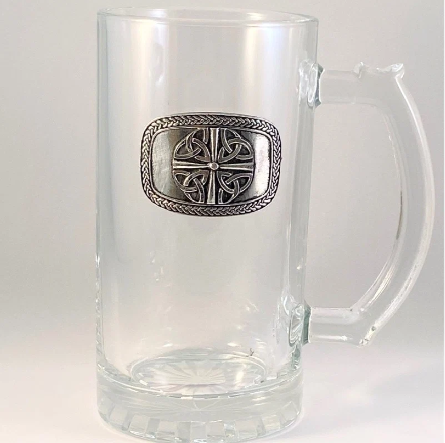 Pewter Glass Beer Tankard in presentation box