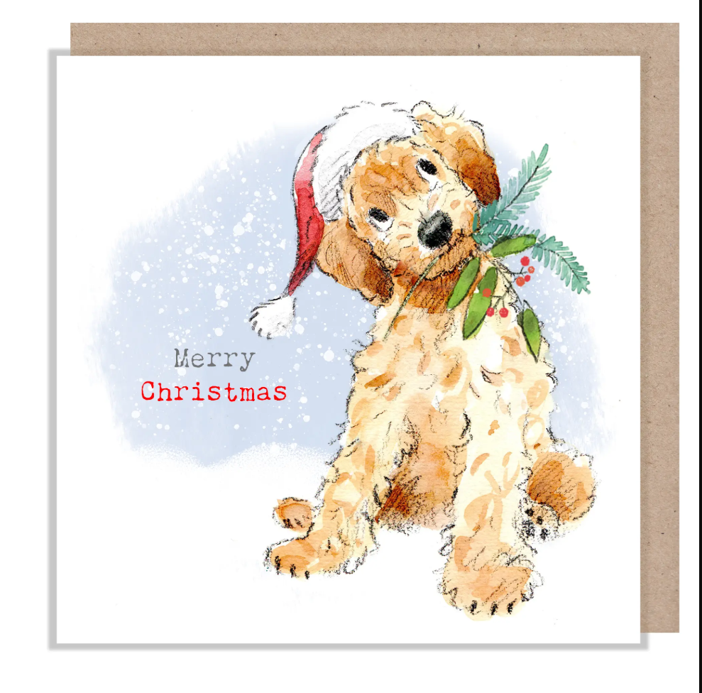 Christmas Card - Merry Christmas - Cockapoo