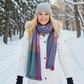 Women's Alpaca Blend Plaid Scarf