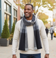 Men's Alpaca Blend Plaid Scarf