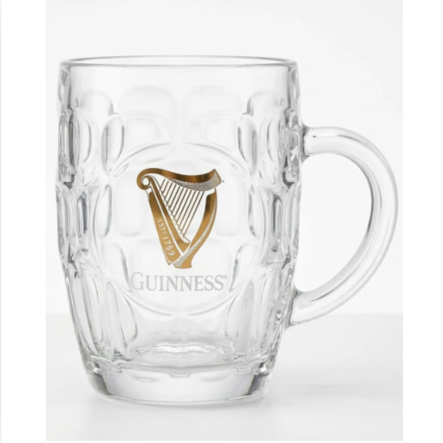 Guinness Gold Harp Dimple Tankard