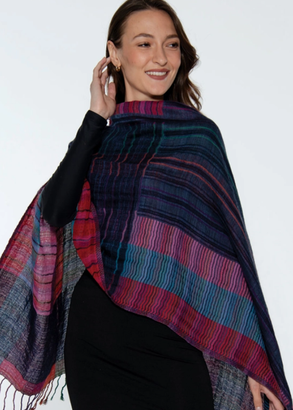 Kalya Wool & Cotton Shawl