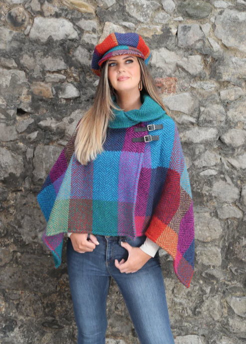 John Branigan Shawl Collar Poncho