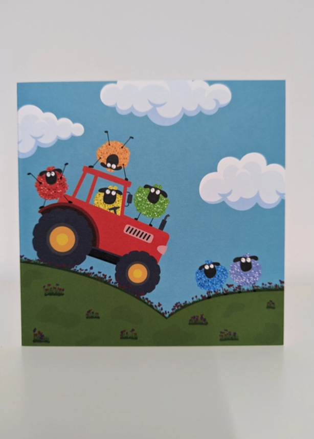 Sheep Illustration Greeting Card