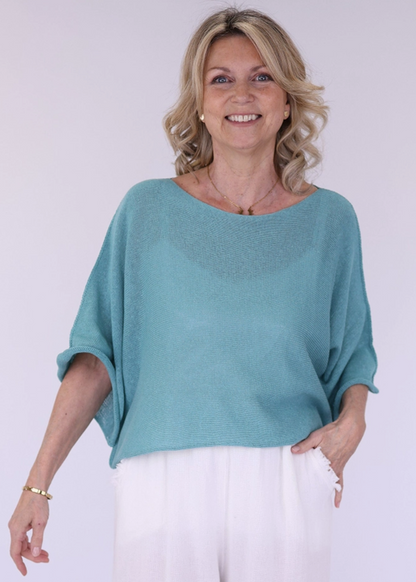 Cotton Blend Short Tunic Top
