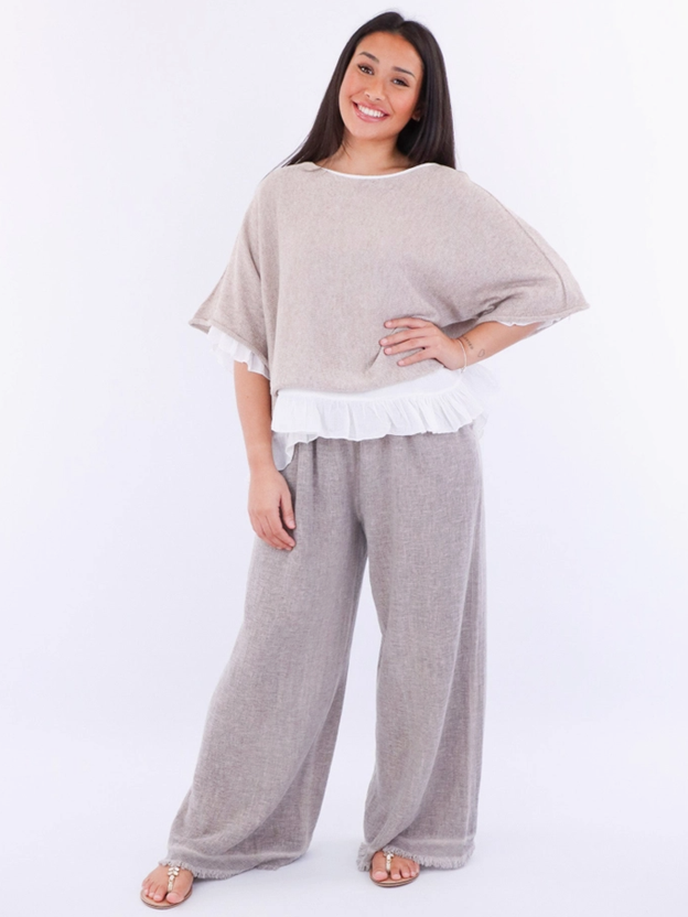 Cotton Blend Short Tunic Top