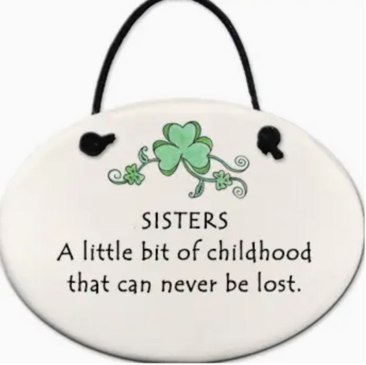 Ceramic Ornament - Sisters Childhood