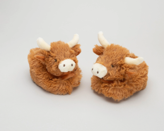 Baby Slippers - Horny Highland Cow