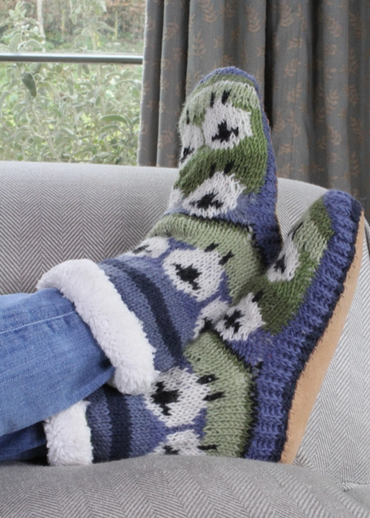 Flock of Sheep Slipper Socks