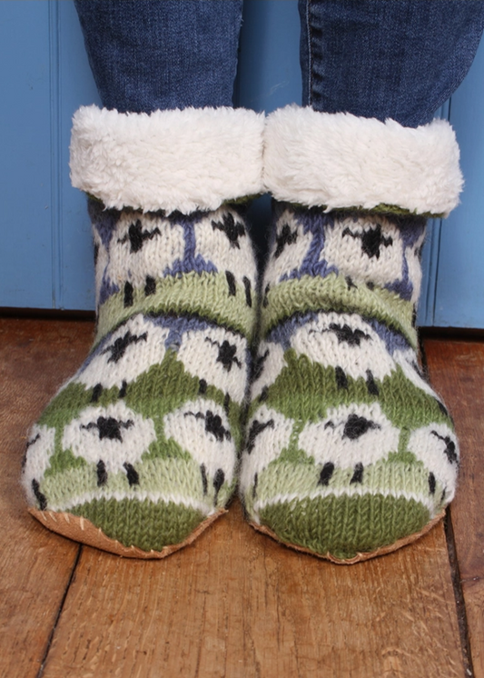 Flock of Sheep Slipper Socks