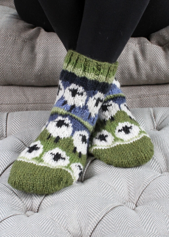 Flock of Sheep Sofa Socks