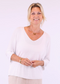 Modal Blend V-Neck Sparkle Top