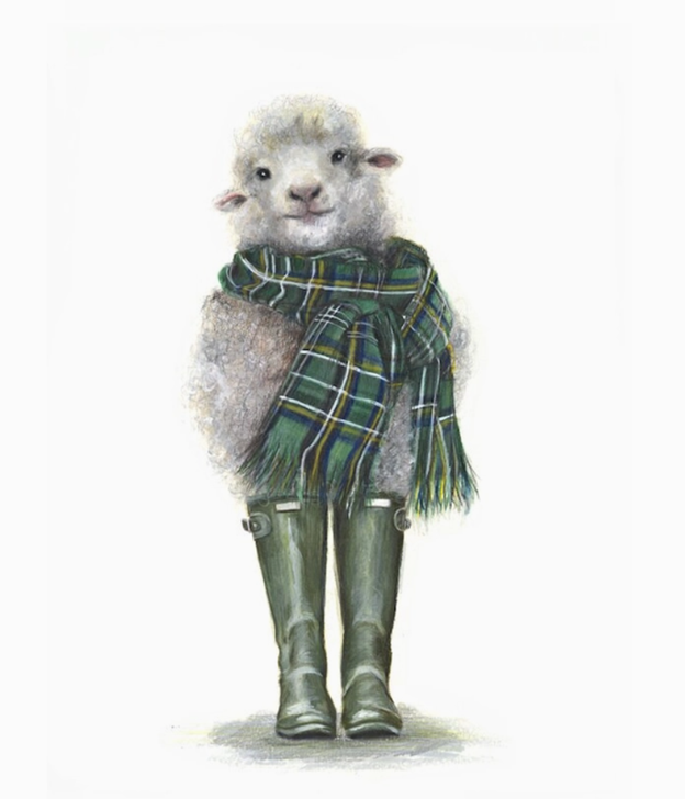 Mounted Print Portrait Spring In Scotland