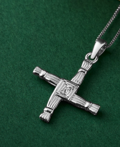 Silver Brigids Cross Pendant