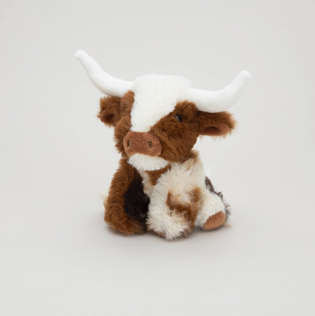 Mini Plush - Texas Longhorn Cow