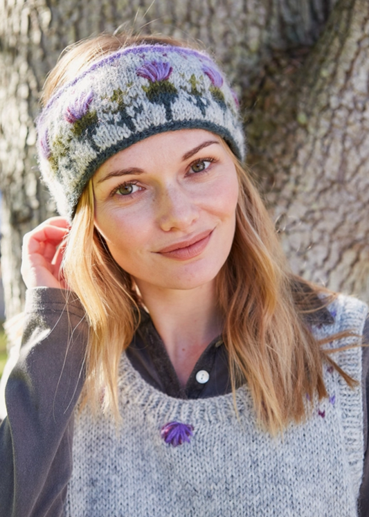 thistle woool headband