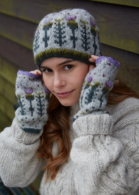 thistle wool handwarmer