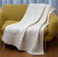 Honeycomb Merino Wool Aran Throw