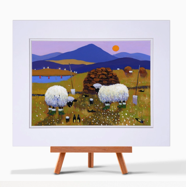 Mounted Print Top O'the Mornin To Ewe