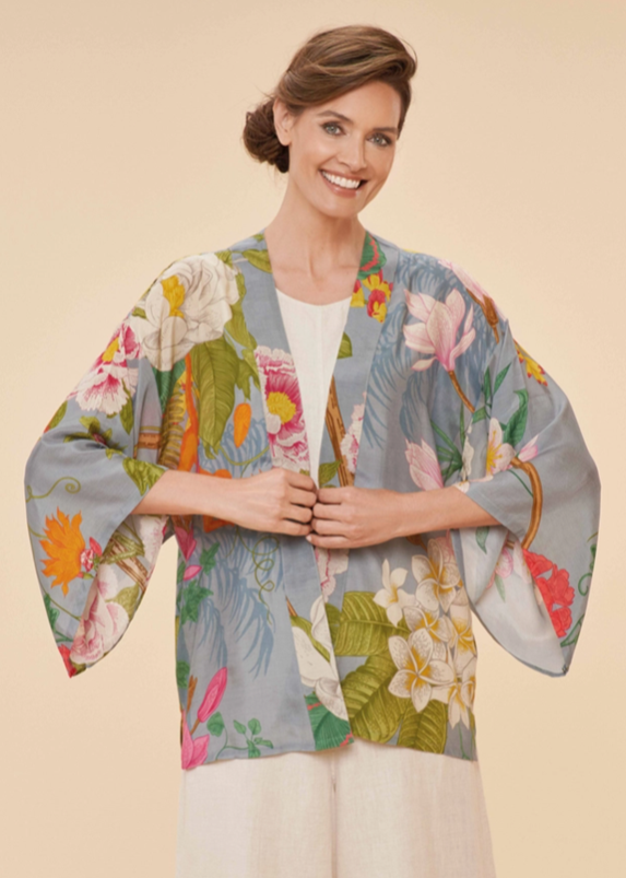 Kimono Jacket - Tropical Flora and Fauna