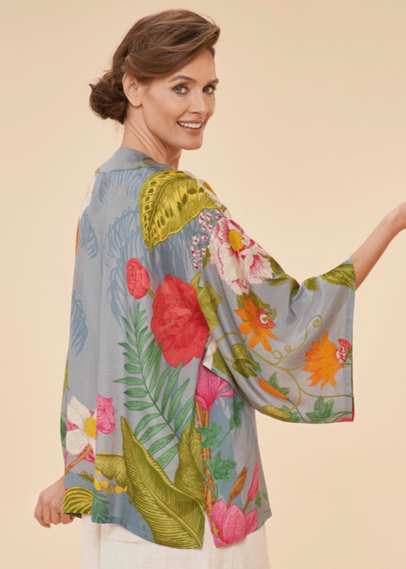 Kimono Jacket - Tropical Flora and Fauna