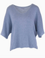 Cotton Blend V-Neck Tunic Top