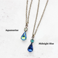 Vintage Glass Teardrop Antiquated Aurora Borealis