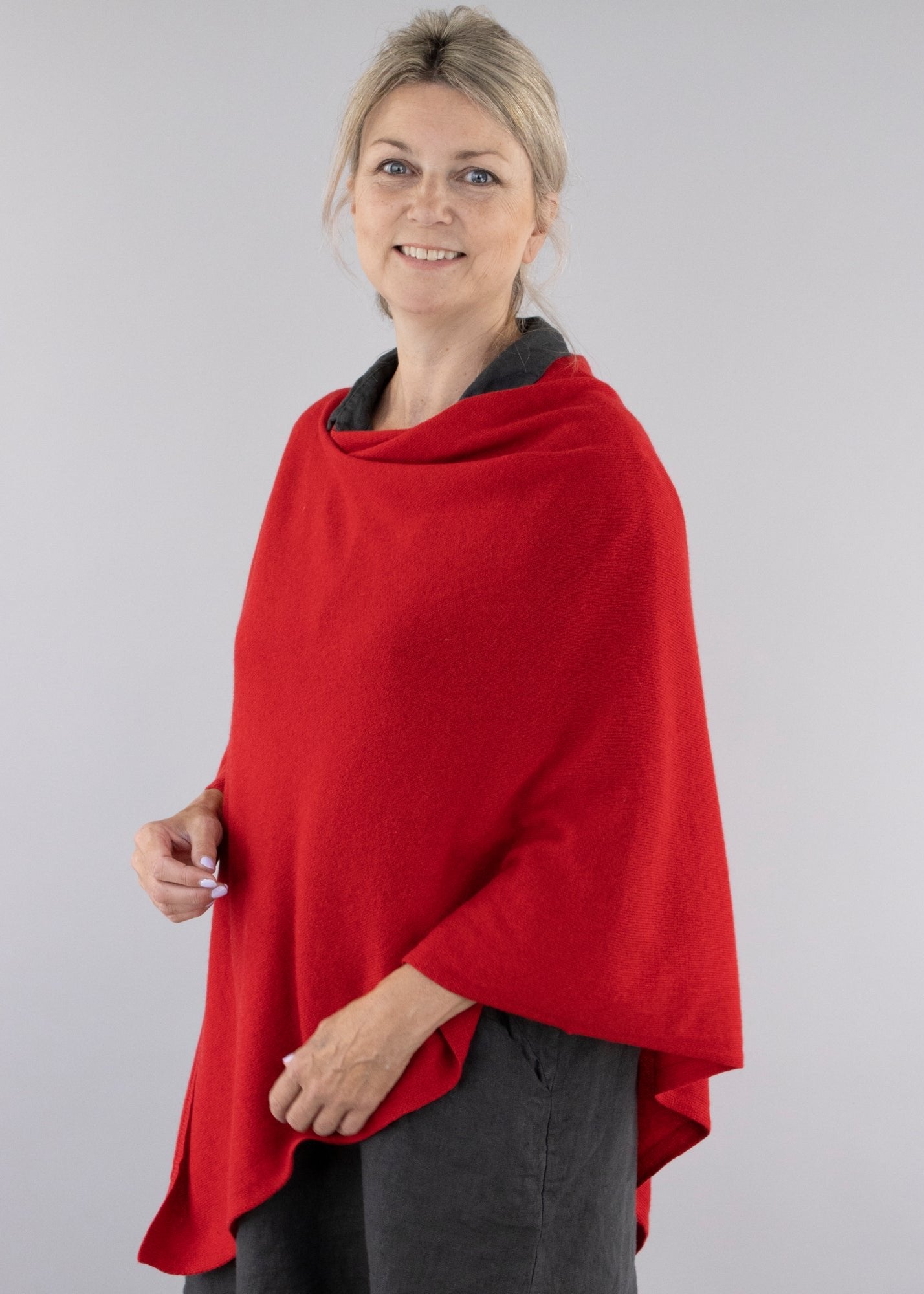 Cashmere Blend Poncho