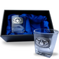 Pewter and Crystal Whiskey Glass Set