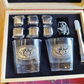 Pewter and Crystal Whiskey Glass Gift Set