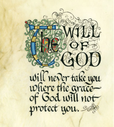 "Will Of God" Celtic Manuscript Print