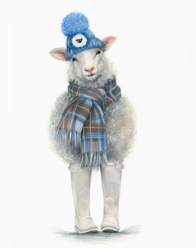 Mounted Print Portrait Winter In Scotland