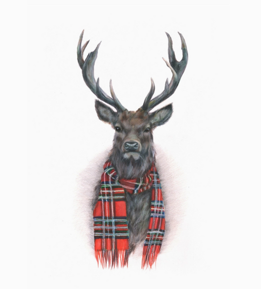 Mounted Print Portrait Winter in the Glen
