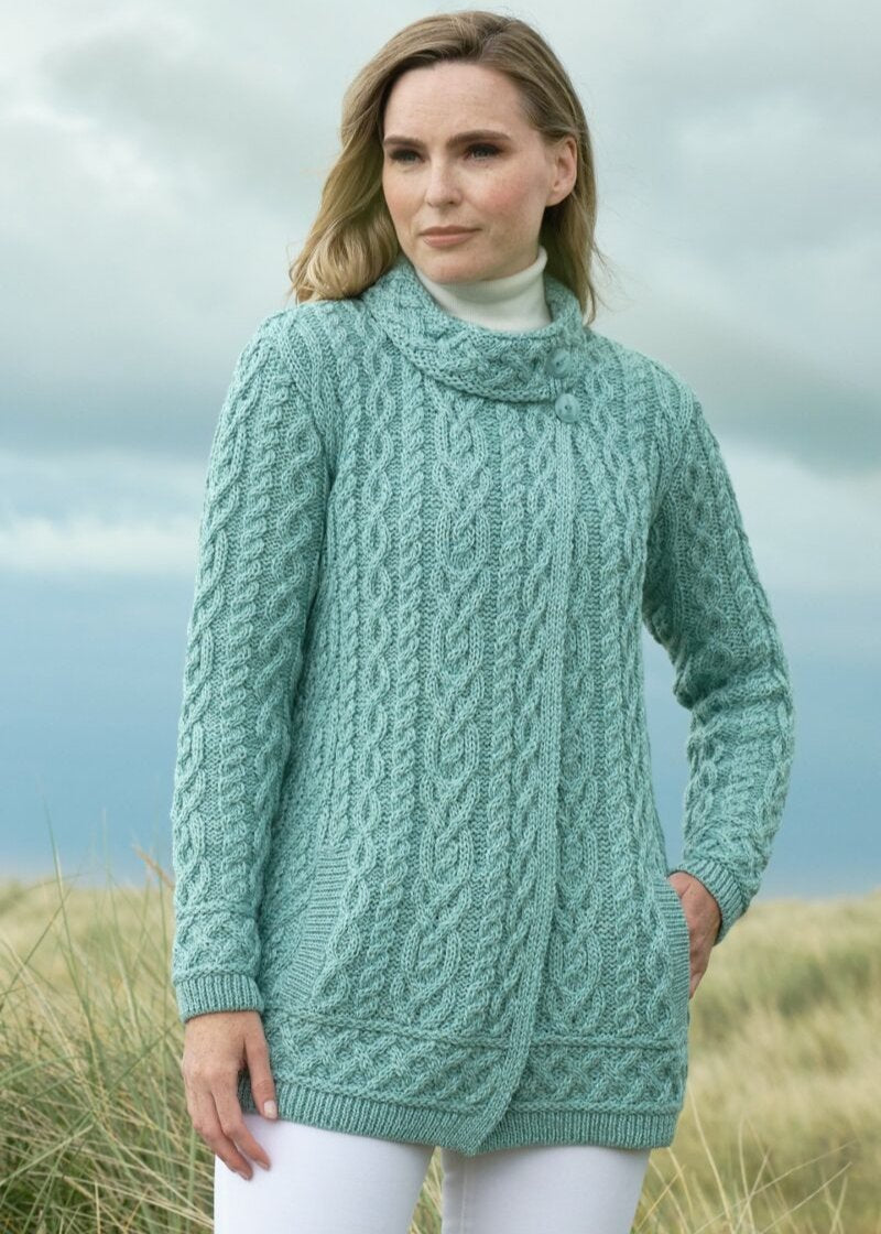 Aran Craft Cardigan 2 Button